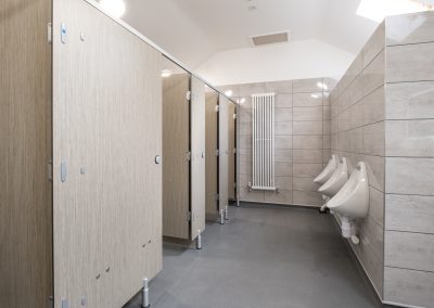 New gents toilets and showers