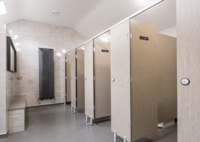 New gents toilets and showers