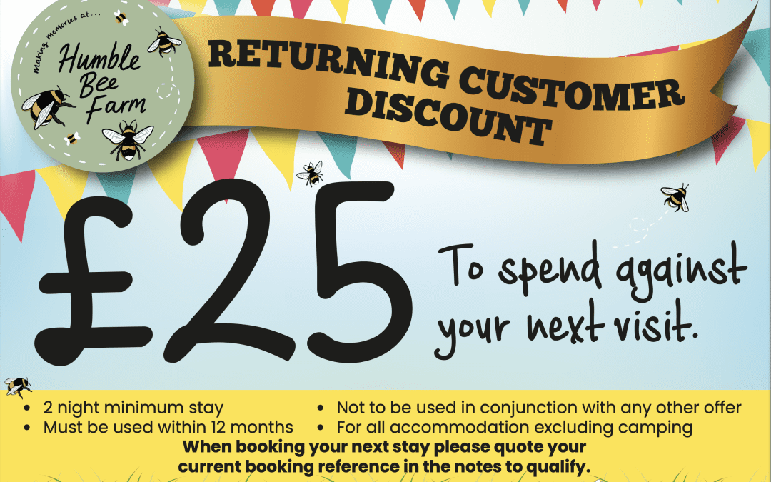 £25, returning customer discount