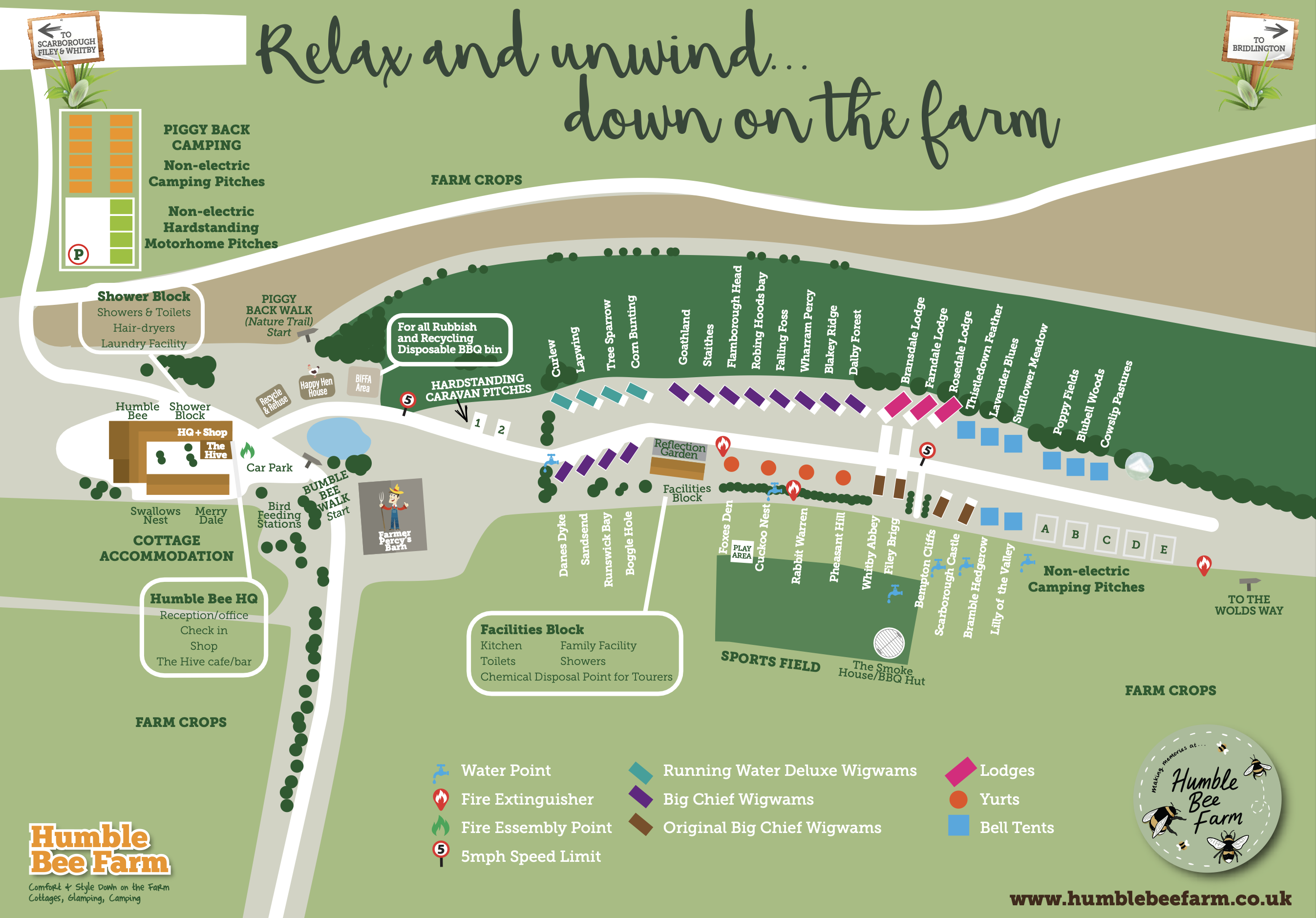 Humble Bee Site Map