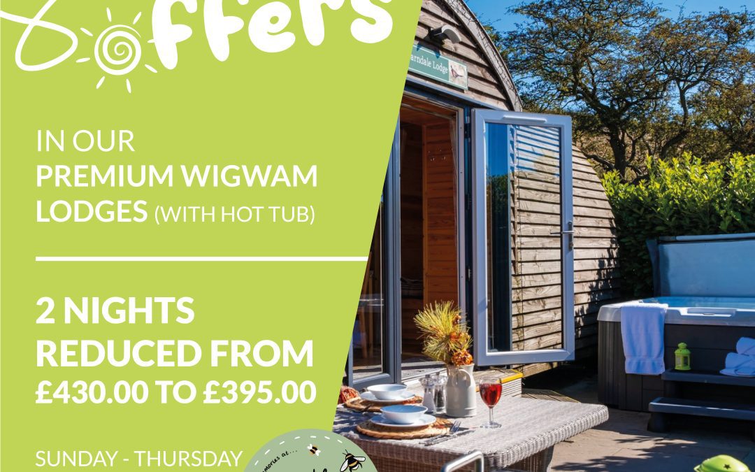Summer Offers in our Hot Tub Wigwams!